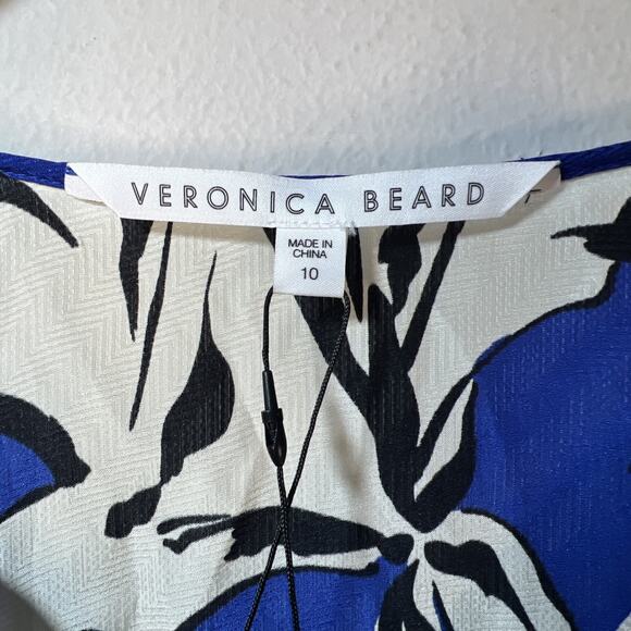 Veronica Beard NWT Milan Floral print Silk Blend Jacquard Blouse Size 10 Org$395 - Picture 5 of 14